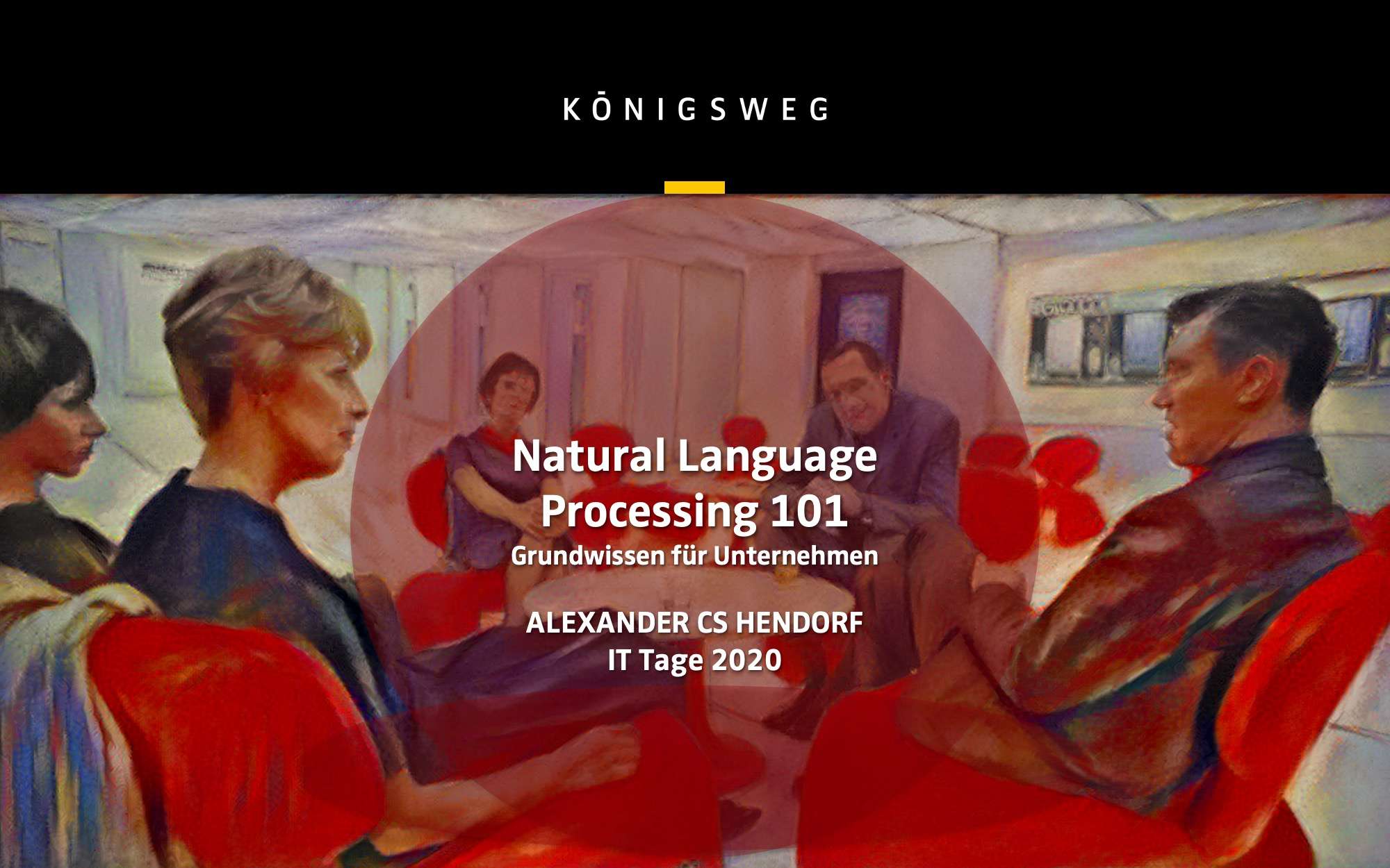 IT Tage 2020 Vorteile Von Natural Language Processing F r Unternehmen 
